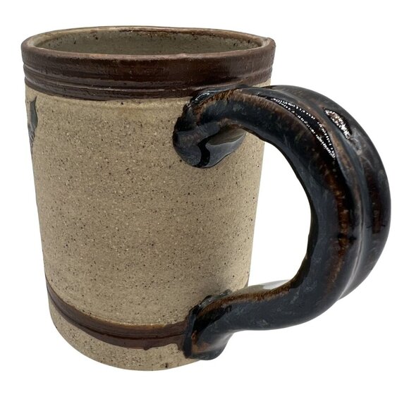 Vintage Mexican Folk Art Gardiel Pottery Mexico Signed Mug Vase Set Collectable - Picture 9 of 15